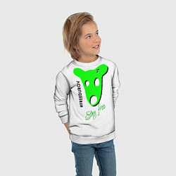 Свитшот детский Freedurov stay free, цвет: 3D-белый — фото 2