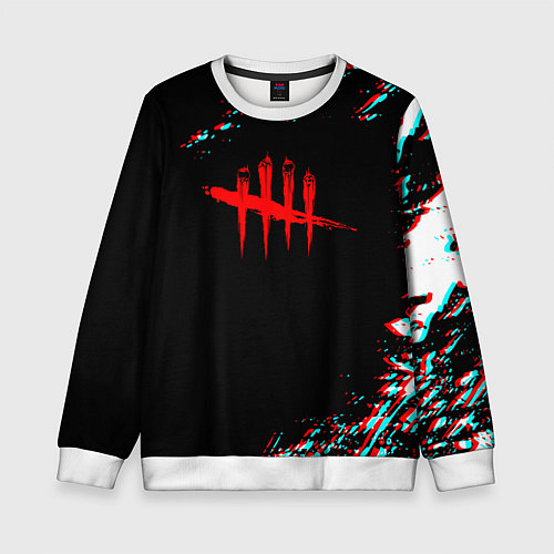 Детский свитшот Dead by daylight глитч / 3D-Белый – фото 1