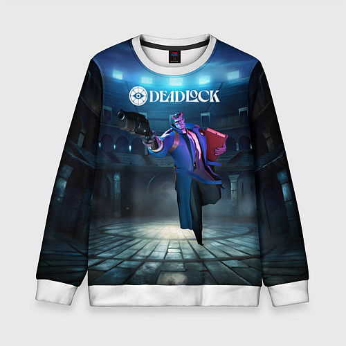 Детский свитшот Deadlock Абрамс / 3D-Белый – фото 1