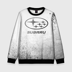 Детский свитшот Subaru - white gradient