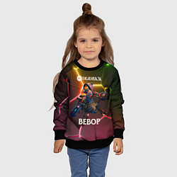 Свитшот детский Deadlock Bebop неоновые плиты, цвет: 3D-черный — фото 2
