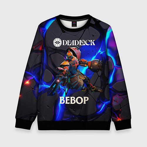 Детский свитшот Deadlock logo and Bebop / 3D-Черный – фото 1