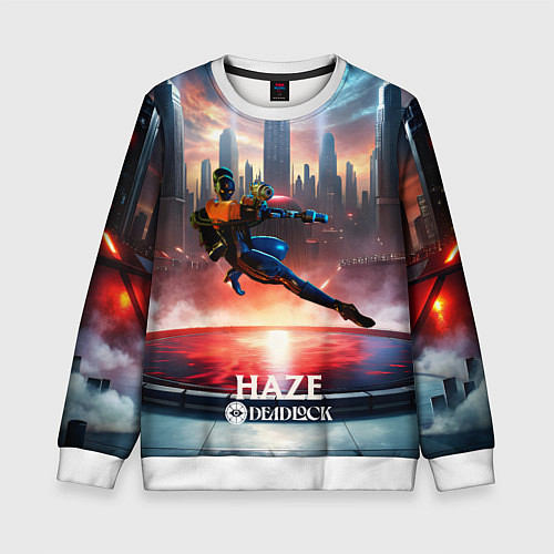 Детский свитшот Deadlock Haze / 3D-Белый – фото 1