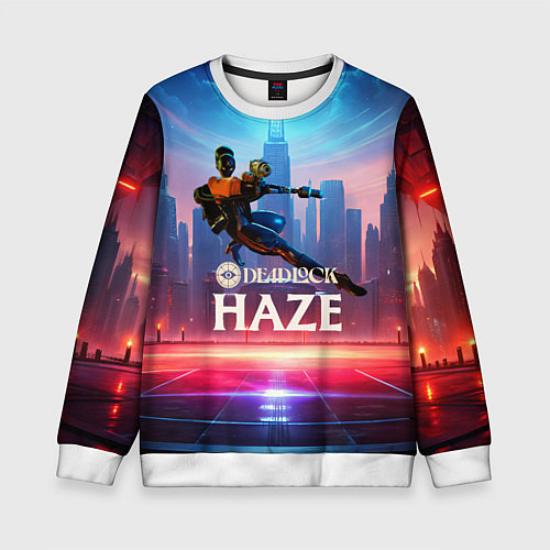 Детский свитшот Deadlock Мгла / 3D-Белый – фото 1