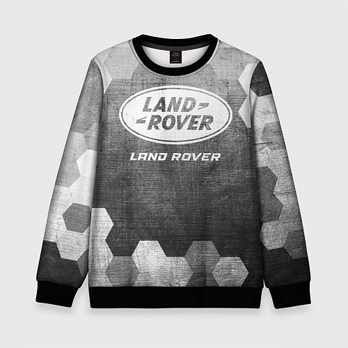 Детский свитшот Land Rover - grey gradient / 3D-Черный – фото 1