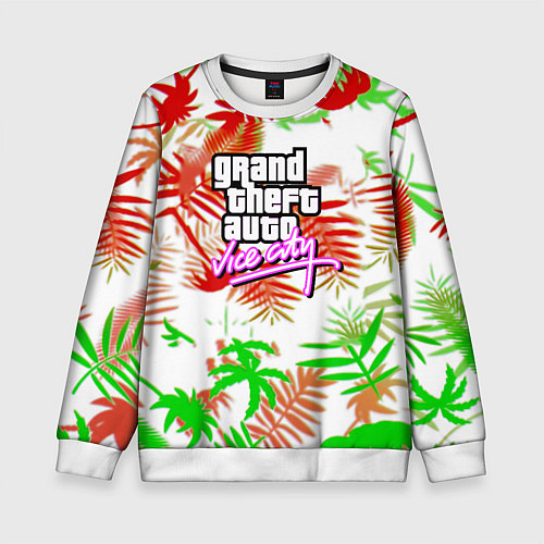 Детский свитшот GTA tropicano steel / 3D-Белый – фото 1