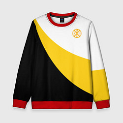 Детский свитшот Сокрушу пред ним врагов его малая желтая хризма Ни