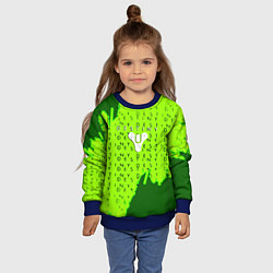 Свитшот детский Destiny кислотные надписи, цвет: 3D-синий — фото 2