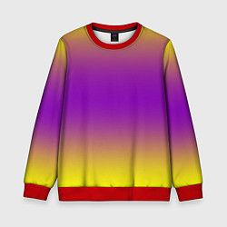 Свитшот детский Градиент текстура абстракция, цвет: 3D-красный