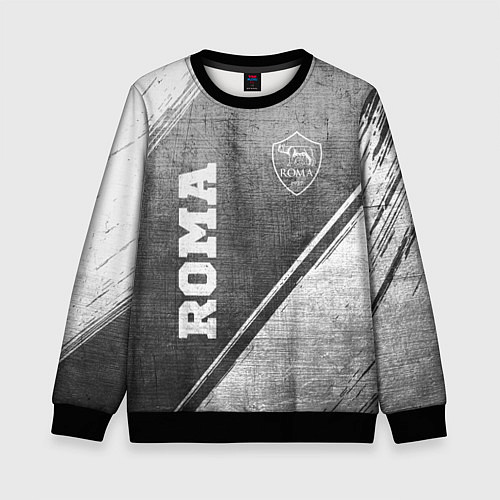 Детский свитшот Roma - grey gradient вертикально / 3D-Черный – фото 1