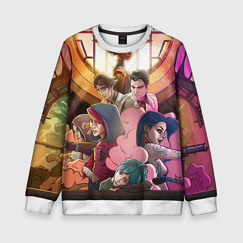 Детский свитшот Герои Arcane / 3D-Белый – фото 1