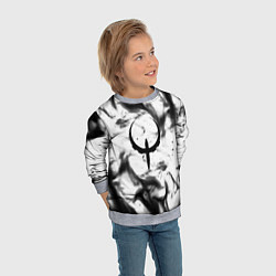 Свитшот детский Quake fire black, цвет: 3D-меланж — фото 2