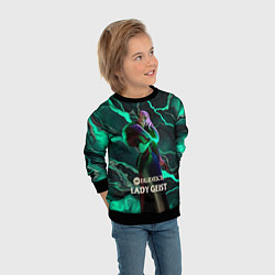 Свитшот детский Lady Geist Deadlock, цвет: 3D-черный — фото 2