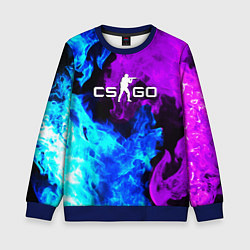 Детский свитшот CSGO neon flame