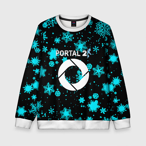 Детский свитшот Portal winter / 3D-Белый – фото 1