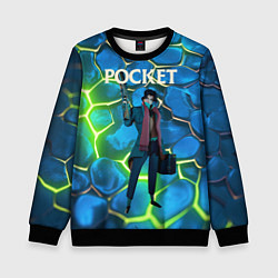 Свитшот детский Pocket Deadlock, цвет: 3D-черный