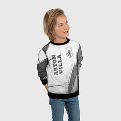 Свитшот детский Aston Villa - white gradient вертикально, цвет: 3D-черный — фото 2