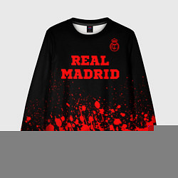 Детский свитшот Real Madrid - red gradient посередине