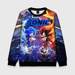 Детский свитшот Соник и Шэдоу ёжики