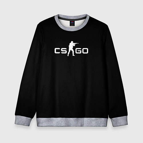 Детский свитшот CSGO logo / 3D-Меланж – фото 1