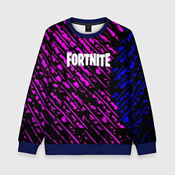 Детский свитшот Фортнайт полосы неоновые