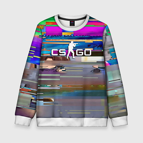 Детский свитшот CSGO текстура скин / 3D-Белый – фото 1