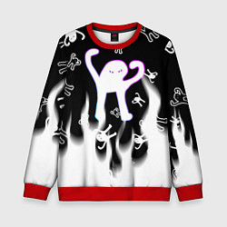 Свитшот детский Ъуъ съука winter, цвет: 3D-красный