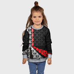 Свитшот детский Marshmello pattern, цвет: 3D-меланж — фото 2