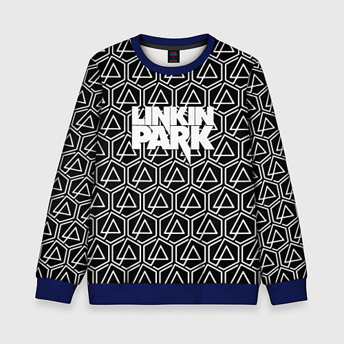 Детский свитшот Linkin park pattern / 3D-Синий – фото 1