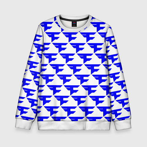 Детский свитшот Faze clan team / 3D-Белый – фото 1