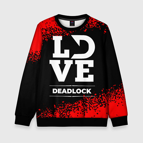 Детский свитшот Deadlock love классика / 3D-Черный – фото 1