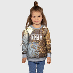Свитшот детский Курорт Крым, цвет: 3D-меланж — фото 2