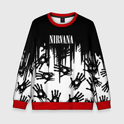 Детский свитшот Nirvana rok hand