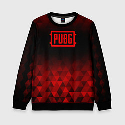 Детский свитшот PUBG red poly