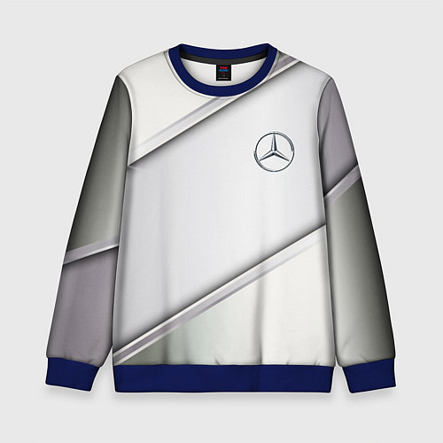 Детский свитшот Mercedes benz metalic collection / 3D-Синий – фото 1