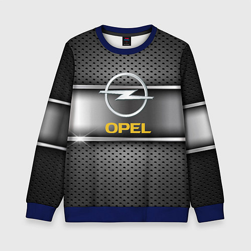 Детский свитшот Opel carbon metal steel / 3D-Синий – фото 1