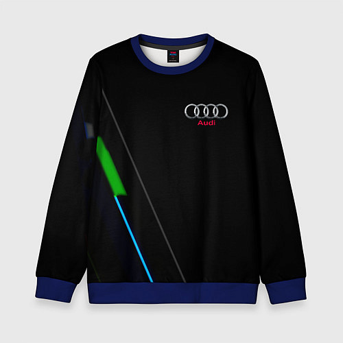 Детский свитшот AUDI geometry line / 3D-Синий – фото 1
