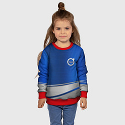 Свитшот детский Volvo automobile metal, цвет: 3D-красный — фото 2