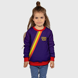 Свитшот детский AUDI line sport, цвет: 3D-красный — фото 2