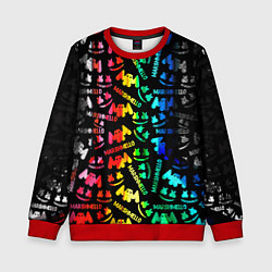 Свитшот детский Marshmello neon color, цвет: 3D-красный