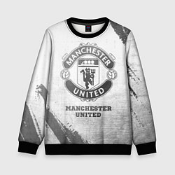 Детский свитшот Manchester United - white gradient