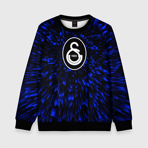 Детский свитшот Galatasaray blue energy / 3D-Черный – фото 1