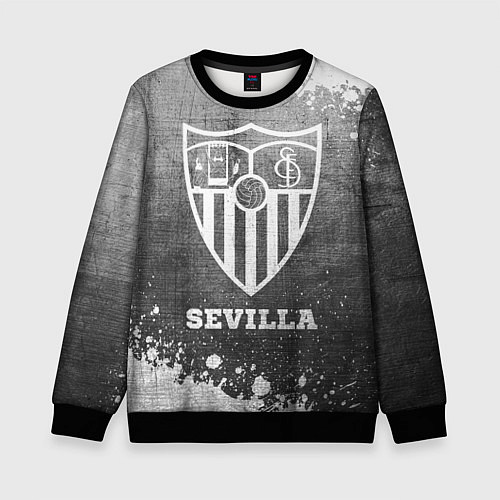 Детский свитшот Sevilla - grey gradient / 3D-Черный – фото 1