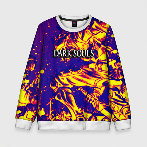 Детский свитшот Darksouls рыцарь / 3D-Белый – фото 1