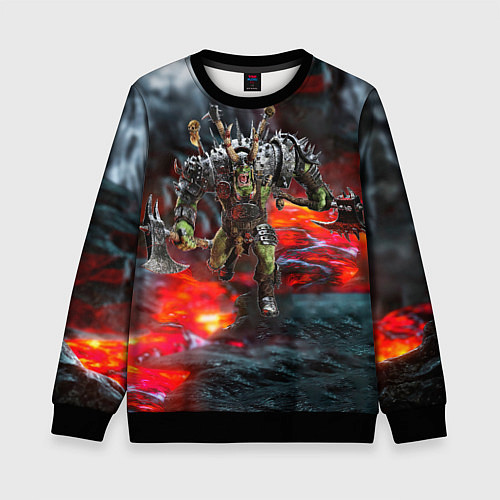 Детский свитшот Warhammer game / 3D-Черный – фото 1