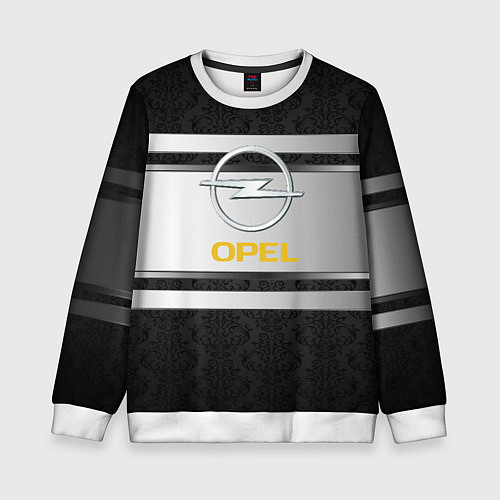 Детский свитшот Opel узоры метал / 3D-Белый – фото 1