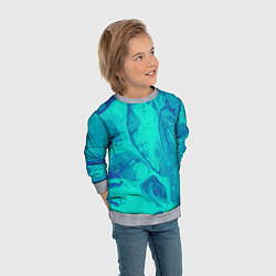 Свитшот детский Эффект размытых красок, цвет: 3D-меланж — фото 2