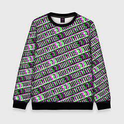 Свитшот детский Juventus glitch pattern, цвет: 3D-черный