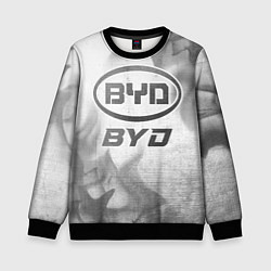 Детский свитшот BYD - white gradient