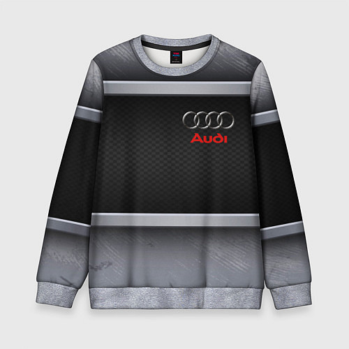 Детский свитшот Audi metal texture / 3D-Меланж – фото 1